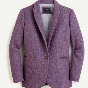 J Crew Parke purple Herringbone Blazer - English wool